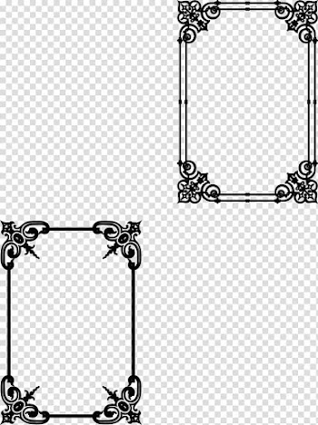 Euclidean Black and white, Black frame of diagram transparent background PNG clipart
