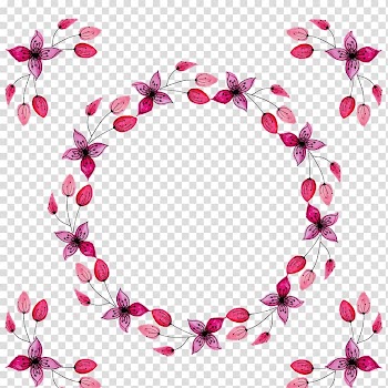 Euclidean Calendar Number Flower, Purple wreath transparent background PNG clipart