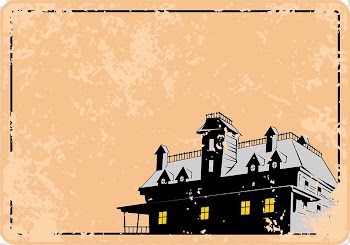 Euclidean , Cartoon hand painted house border transparent background PNG clipart