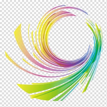 Euclidean Circle, Color ribbons 9 transparent background PNG clipart