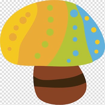 Euclidean , colored spots mushrooms transparent background PNG clipart