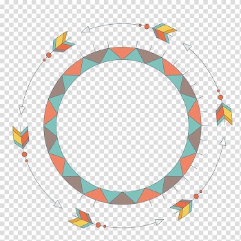 Euclidean Drawing, round arrow, banner illustration transparent background PNG clipart