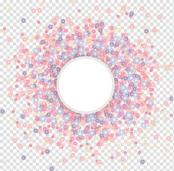 Euclidean Flower Computer file, Colorful abstract flower ring transparent background PNG clipart