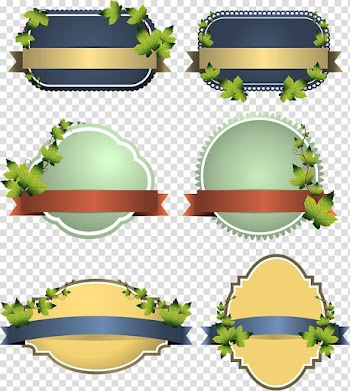 Euclidean Label Sticker, Leaf trim tabs transparent background PNG clipart