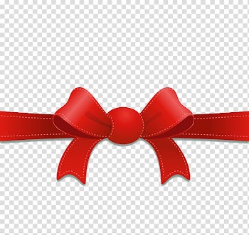 Euclidean Lazo, Red ribbon bow transparent background PNG clipart