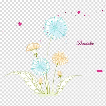 Euclidean Line, Dandelion transparent background PNG clipart