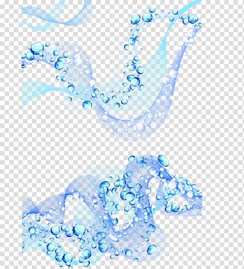 Euclidean Line Drop, Dynamic blue drops transparent background PNG clipart