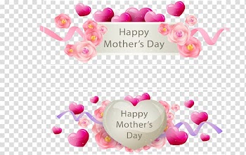 Euclidean , Romantic Ribbon Heart Banner transparent background PNG clipart