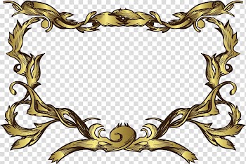 Euclidean , Texture Free gold frame buckle material transparent background PNG clipart