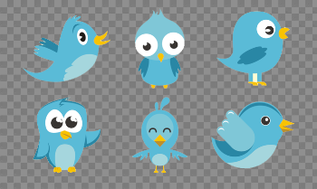 Euclidean Twitter Vector Bird Graphics Free Photo PNG