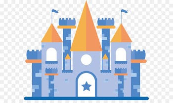 Euclidean vector Adobe Illustrator - Blue Castle vector 