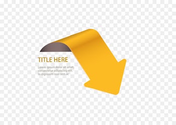 Euclidean vector Arrow Download - Vector painted yellow arrow label 