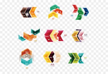 Euclidean vector Arrow Logo Icon - Elegant crystal icon design 