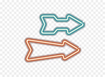 Euclidean vector Arrow Neon lighting - Vector pattern material neon lamp beads 