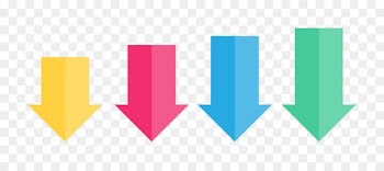 Euclidean vector Arrow Vecteur Yellow Angle - Vector Down Arrow 