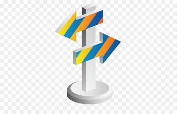 Euclidean vector Arrow - Vector stripe signs 