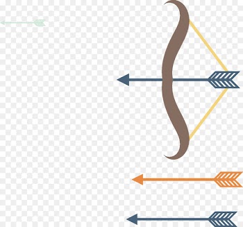Euclidean vector Bow and arrow Bow and arrow - Vector bow and arrow combination 