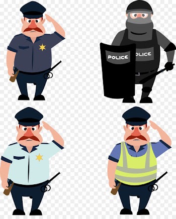Euclidean vector Cartoon Icon - Police enforcement 