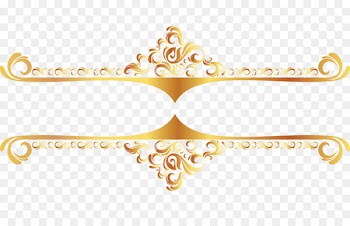 Euclidean vector Clip art - Continental Gold Line border vector 