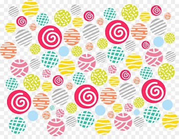 Euclidean vector Color - Hand painted colorful circle lollipop 