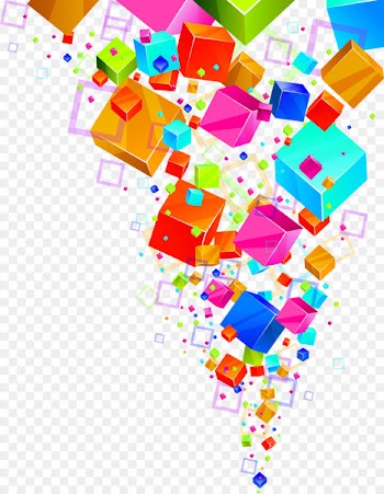 Euclidean vector Cube Color Icon - Colorful cube 