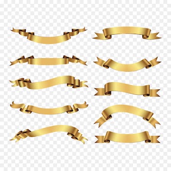 Euclidean vector Download Ribbon - Vector golden ribbon 