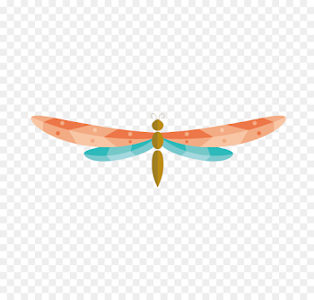Euclidean vector Download - Vector colored dragonfly png download ...