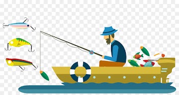 Euclidean vector Fisherman Fishing - Fisherman fishing PNG vector material 