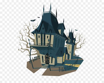 Euclidean vector Halloween Illustration - Vector Retro houses 