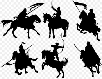 Euclidean vector Horse Silhouette Illustration - Black Warrior 