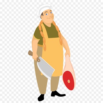 Euclidean vector Illustration - Butcher meat Hawker 