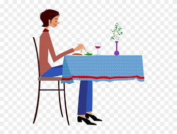 Euclidean Vector Illustration - Comiendo En Un Restaurante Png