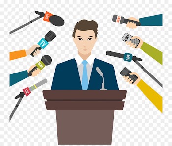Euclidean vector Information Press release - Conference speaking man 