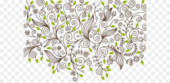 Euclidean vector Line Pattern - Plant vector pattern material 