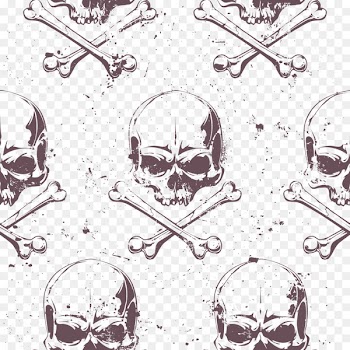 Euclidean vector Piracy Skull Illustration - Pirate flag decorative background vector material 