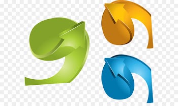 Euclidean vector Rotation Circle - Rotate arrow vector 