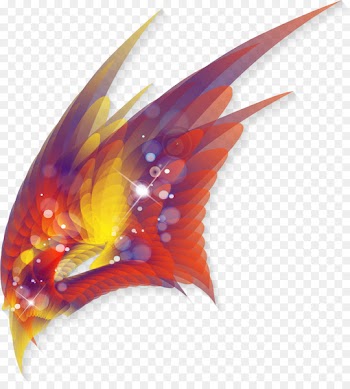 Euclidean vector Shape Abstraction - Phoenix Colorful LED head vector 