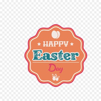 Euclidean vector - Vector Easter badge 