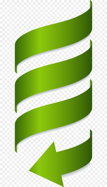 Euclidean vector - Vector painted green spiral arrow 