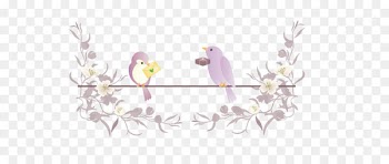 Euclidean vector Wallpaper - Two birds courtship creative 