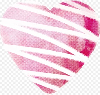 Euclidean vector Watercolor painting - Pink heart 