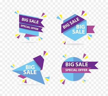 Euclidean vector Web banner Dialog box Icon - Colorful shopping sale banner template, discount sale banner collection set 