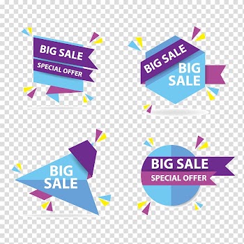 Euclidean Web banner Dialog box Icon, Colorful shopping sale banner template, discount sale banner collection set, big sale illustration transparent background PNG clipart
