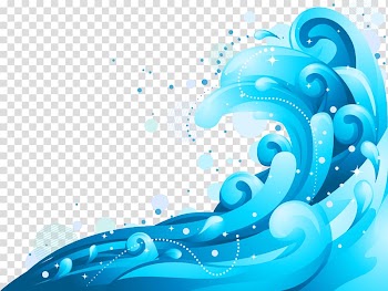 Euclidean Wind wave Wave , Flat blue waves background, wave illustration transparent background PNG clipart