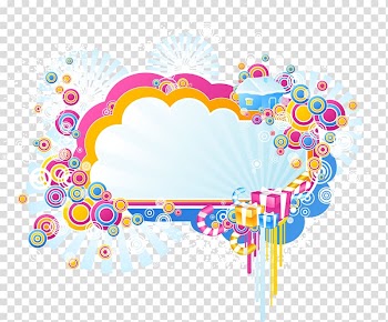 Euclidean Winter Graphic arts, Abstract colorful circle border transparent background PNG clipart