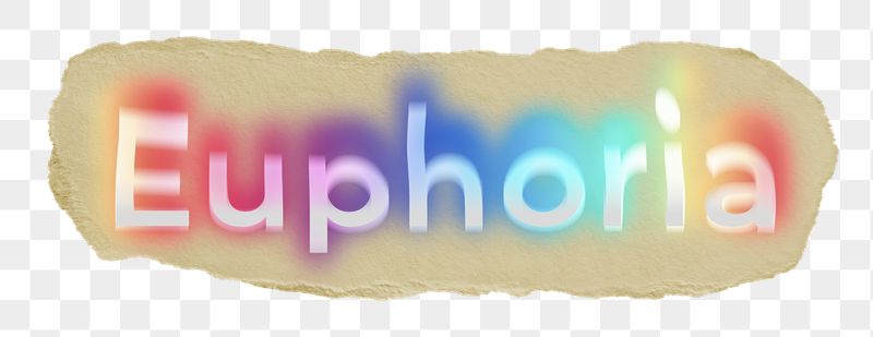 Euphoria png ripped paper word | Free PNG - rawpixel