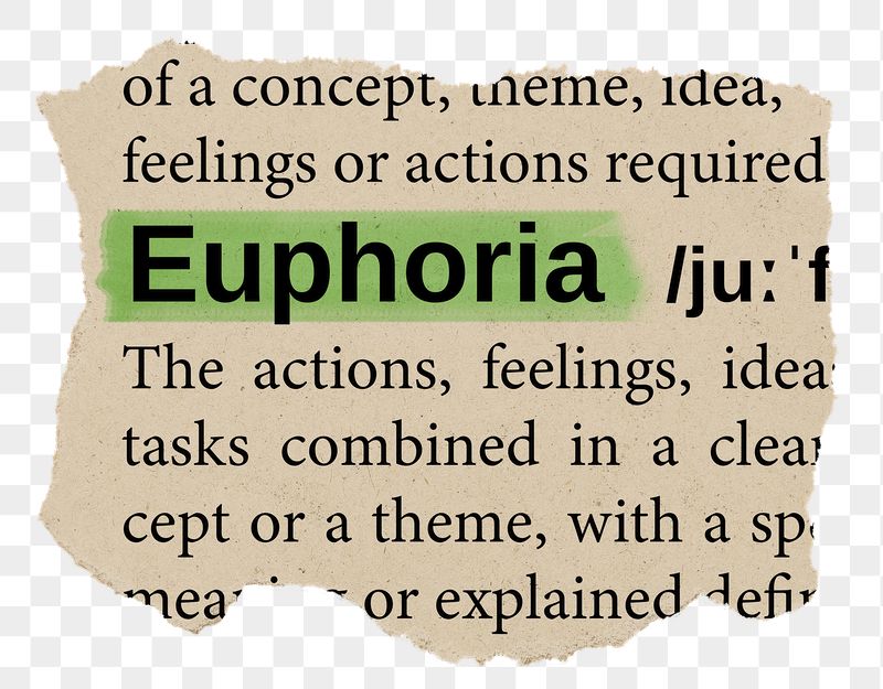 Euphoria png word sticker, torn | Free PNG - rawpixel