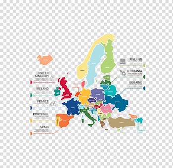 Europe Infographic Adobe Illustrator, color world map analysis pattern transparent background PNG clipart