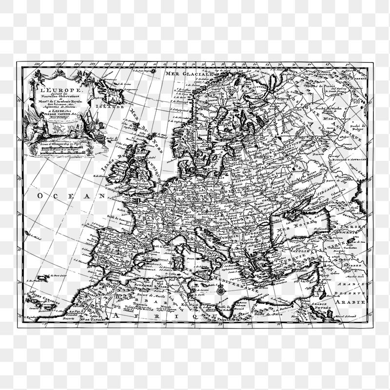 Europe map png sticker illustration, | Free PNG - rawpixel
