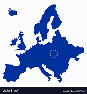 Europe map vector image